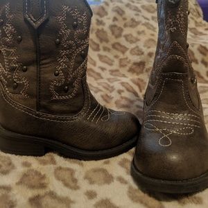 👡adorable Brown cowgirl boots toddler👠